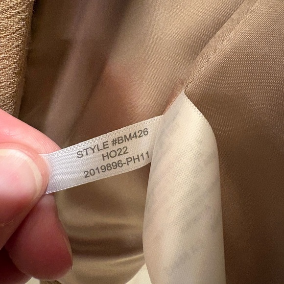 J. Crew Evening Blazer in Italian Double Cloth Wool Blend, Saddle color size 6 - Picture 4 of 5